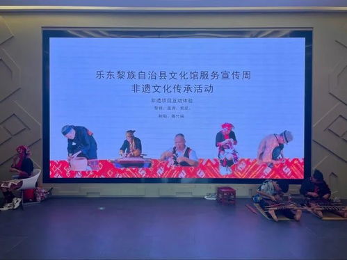 樂東文化館非遺展演及體驗活動精彩紛呈，藝術交流煥發文化新生機